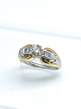 .48 Point Round Brilliant and .48 Point Princess Diamond Ring