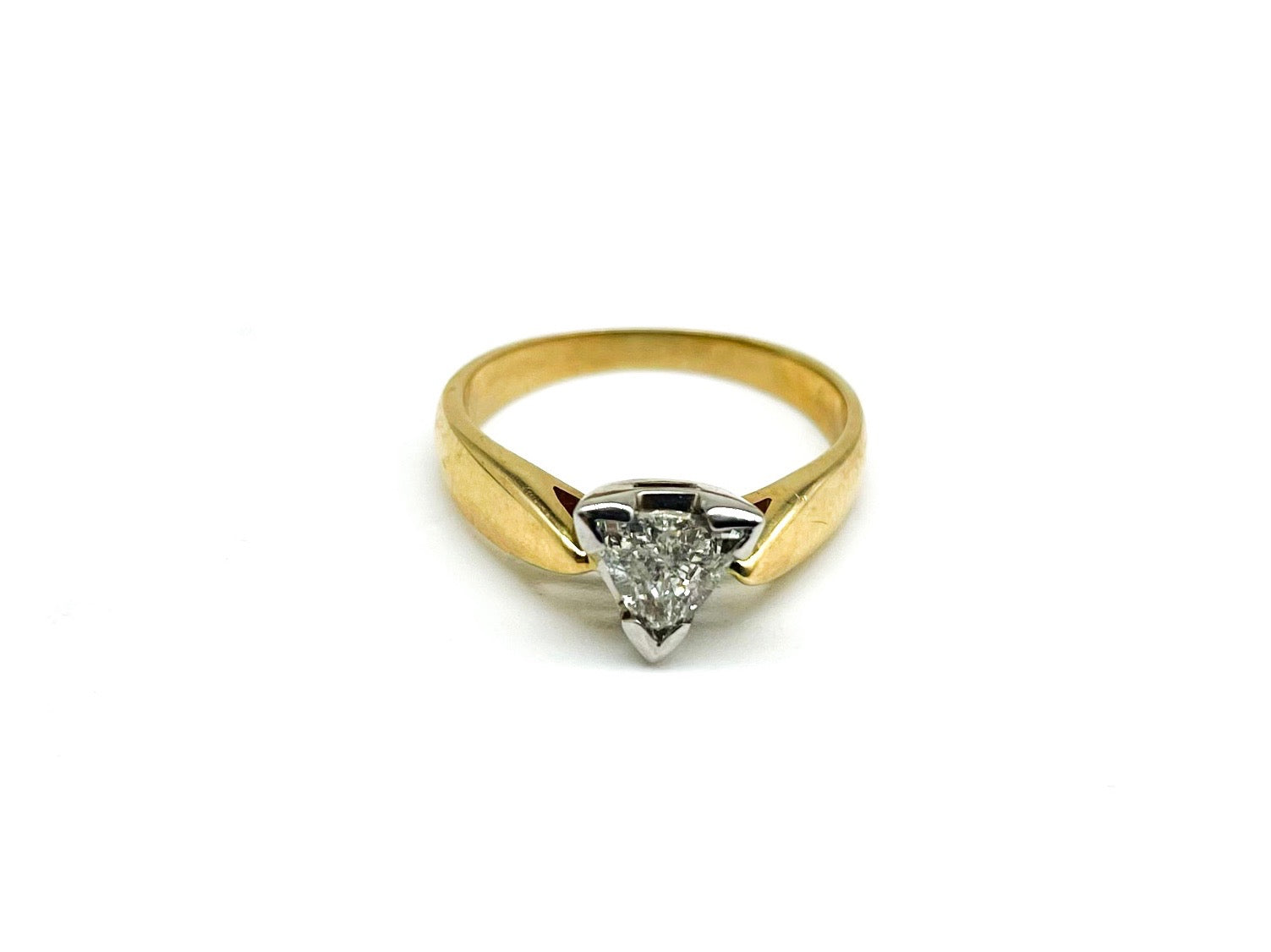 .50 Point 2-Tone Trillium Diamond Ring