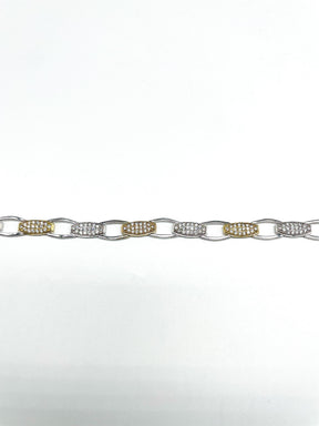 Italian Gold Cubic Zirconia Bracelet