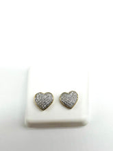 .20 Point Round Brilliant Heart Shaped Diamond Earrings
