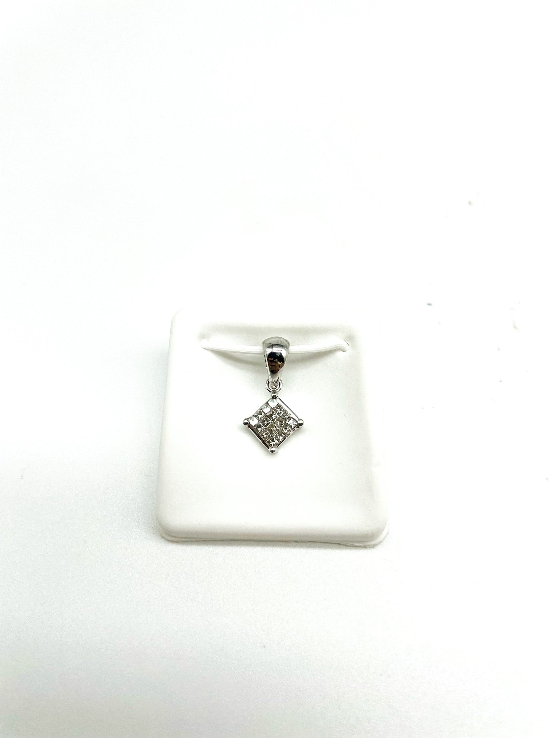 .50 Point Princess Cut Diamond Pendant