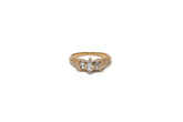 .30 point Marquise Cut and .20 point Tapered Baguettes Cut Diamond Ring