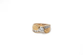 .73 point Princess Cut and 1.2 point Tapered Baguette Cut Diamond Ring