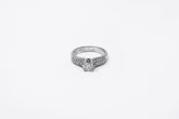 .50 point and .35 point Round Brilliant Cut Diamond Ring